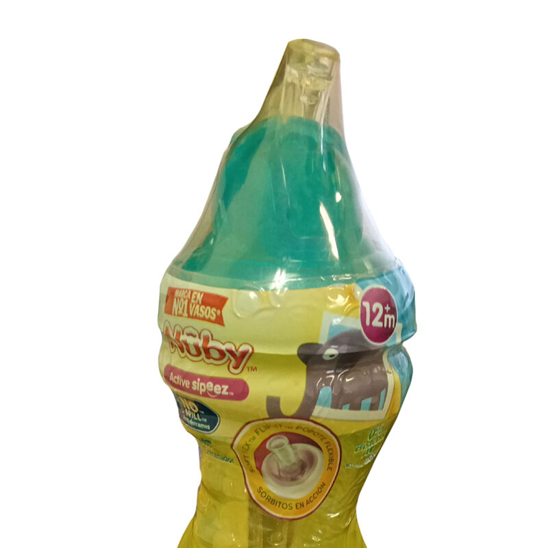 Vaso Flip It Popote Nuby 12oz Amarillo image number null