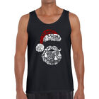 Tank Top Word Art Para Hombre - Santa Claus - Negro