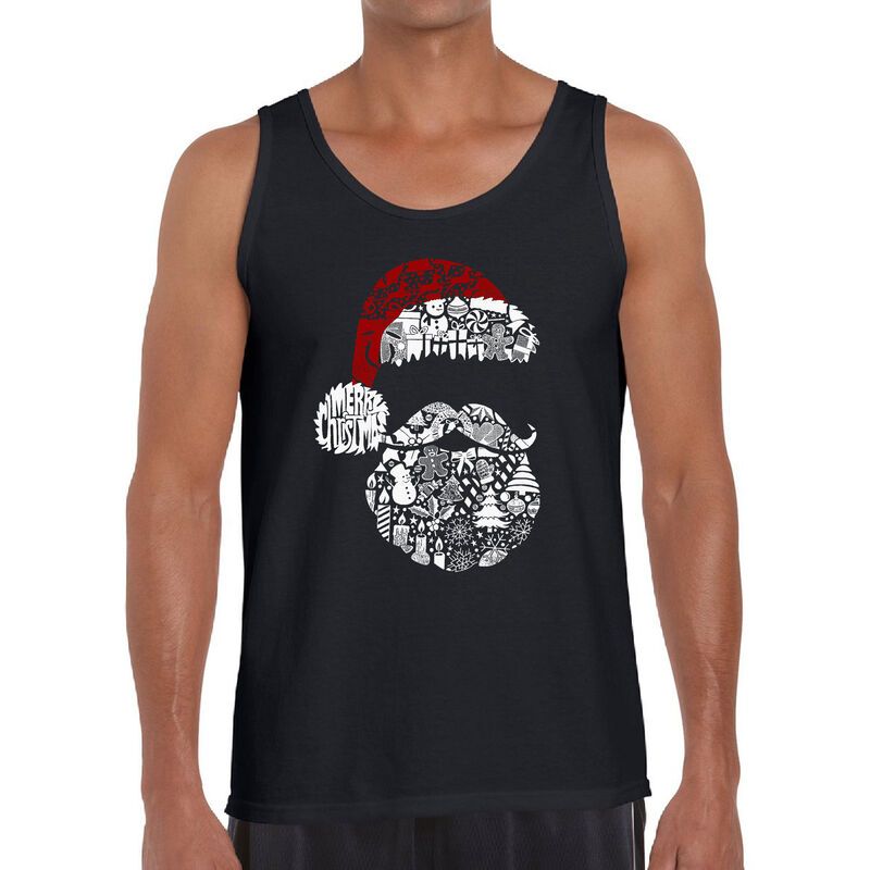 Tank Top Word Art Para Hombre - Santa Claus - N... image number null