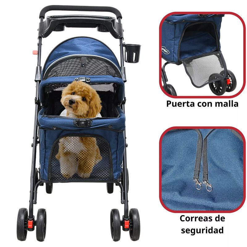 Carriola Para Mascotas Cochecito Para Perros Y ... image number null