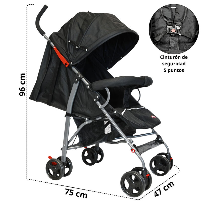 Carriola de Bastón para Bebé Asiento Multiposic... image number null