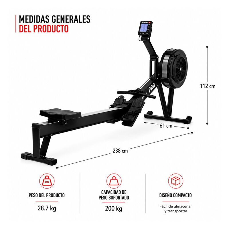 M&aacute;quina Remadora Remo Aire 10 Niveles Resistenc... image number null