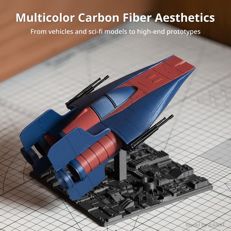Filamento 3d Anycubic Petg-cf 1,75 mm 1 kg Negr... image number null