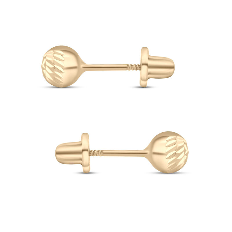 Broqueles De Bola En Oro Amarillo 14K (5 Mm) image number null