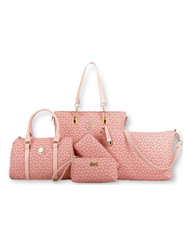 Set De Bolsas Pink Brule Para Mujer image number null