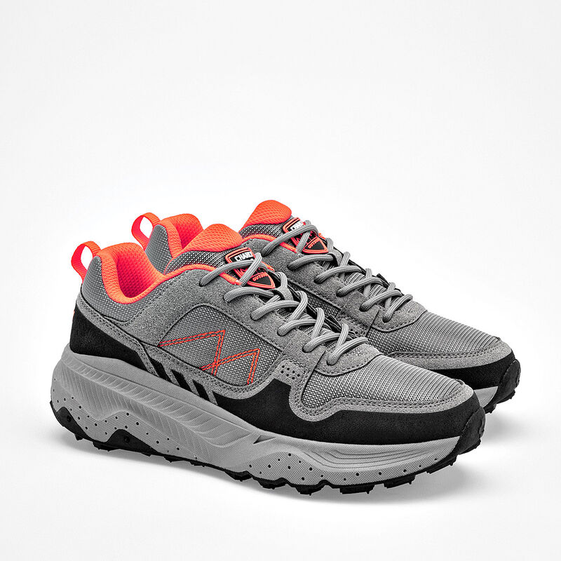 Charly tenis hiking para mujer gris negro cod 1... image number null