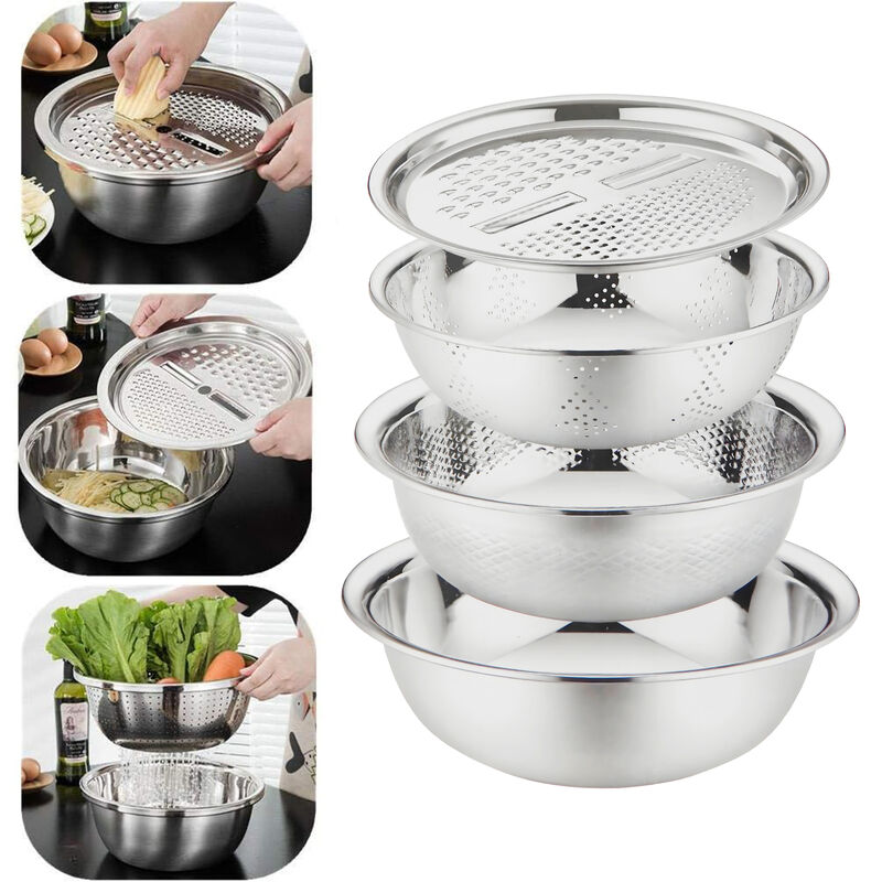 Juego de Ensaladeras Multifuncional 3 en 1 Aqui... image number null