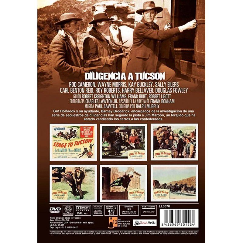 Diligencia A Tucson [dvd] (1950) Stage To Tucso... image number null
