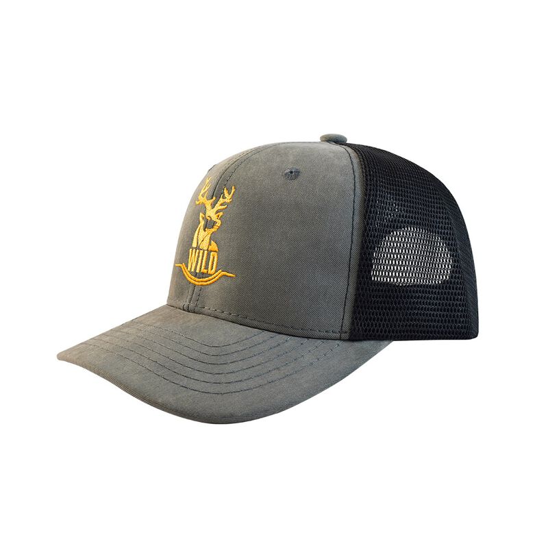 Gorra Wild Snapback Poli&eacute;ster Algod&oacute;n Gris Negr... image number null