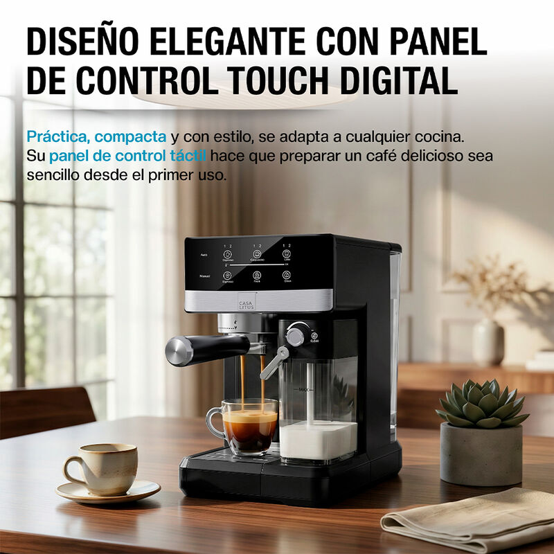 Cafetera para Espresso Capuchino Latte Automati... image number null