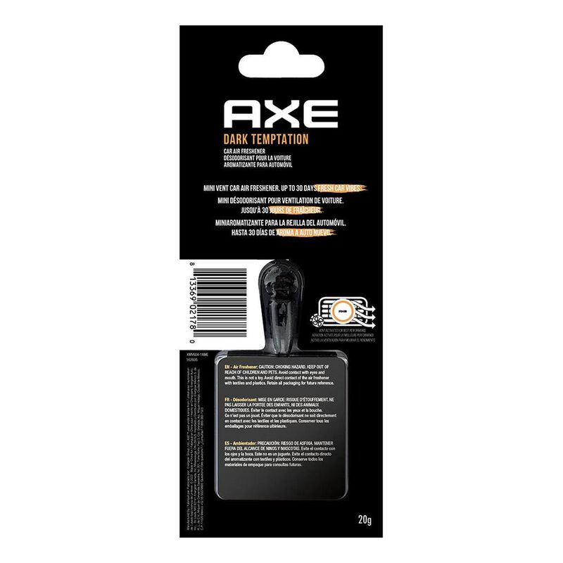 6 AROMATIZANTES PARA COCHE AXE AROMA CHOCOLATE ... image number null