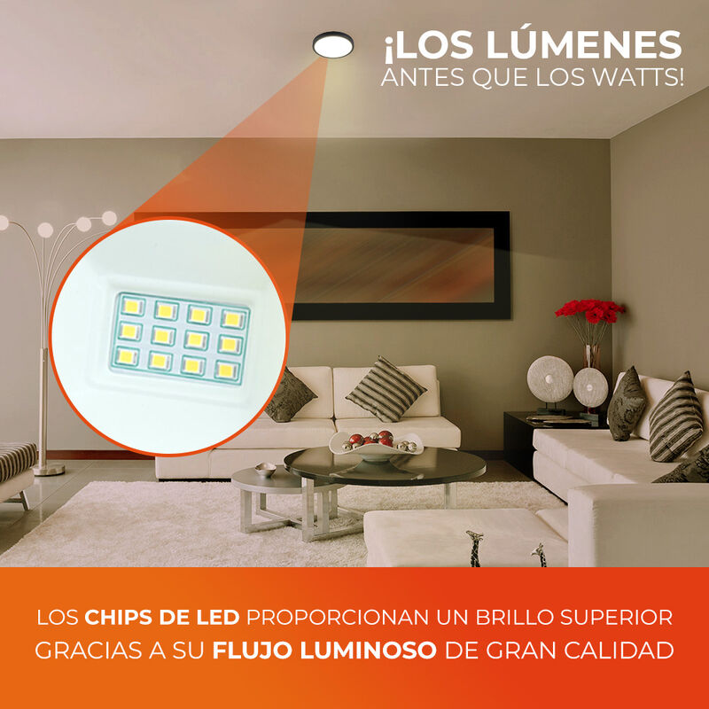 L&aacute;mpara Plaf&oacute;n LED de Sobreponer, 24 W, Luz Sua... image number null