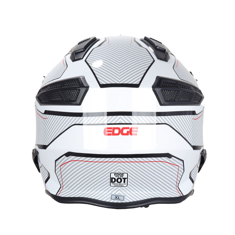 Edge Moto Edge Kombat Carbón Blanco Brillante L... image number null
