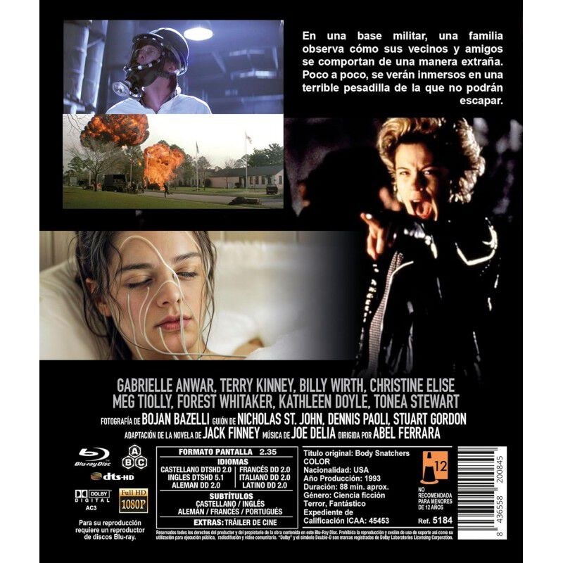 Secuestradores De Cuerpos [blu-ray] (1993) image number null