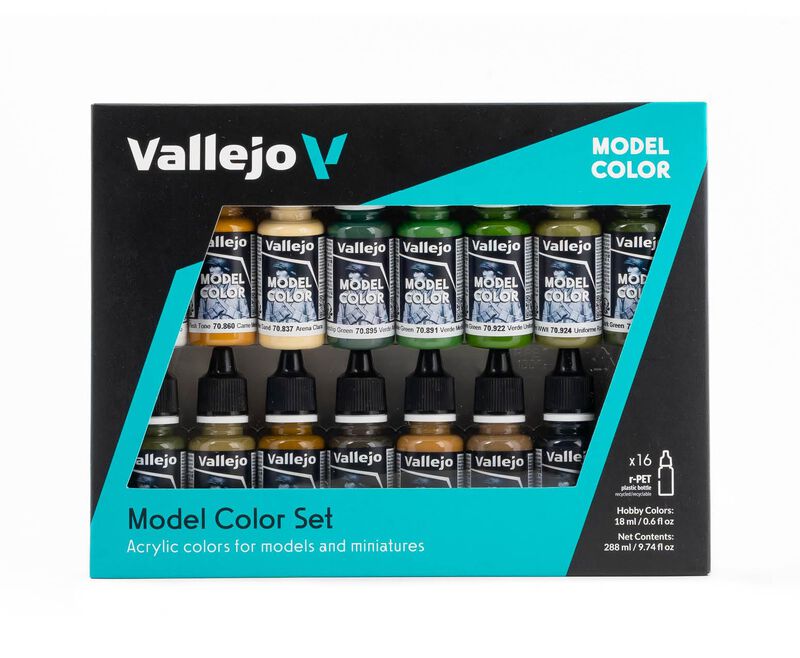 Set De Pintura Vallejo Model Color Wwii 16x18ml... image number null