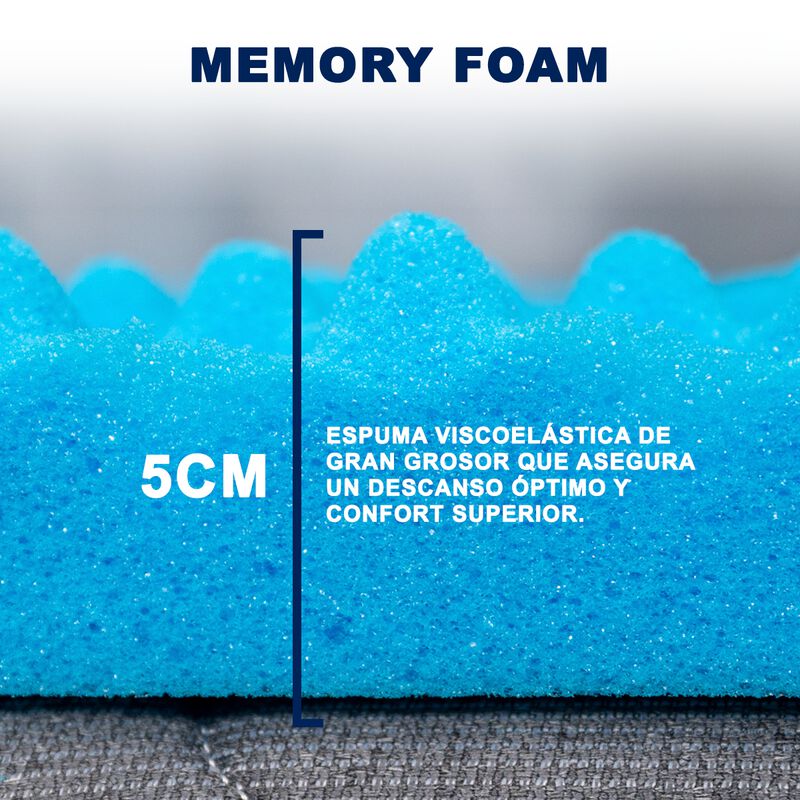 Colchoneta De Memory Foam Individual Con Infus... image number null