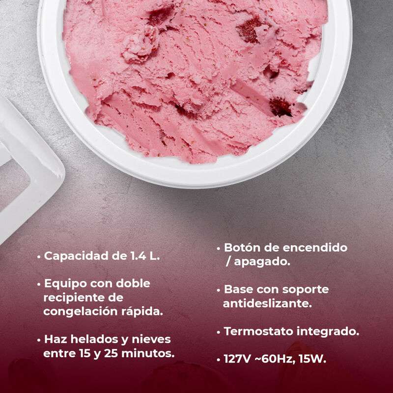 M&aacute;quina de Helado Daewoo DICM140M de 1.4 Litros... image number null