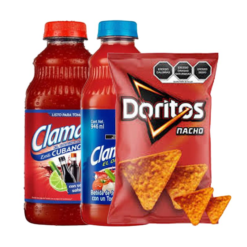 Clamato Cubano 946 Ml + Clamato 946 Ml + Dorito... image number null