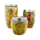 Set de 3 Frascos de Vidrio con Tapa