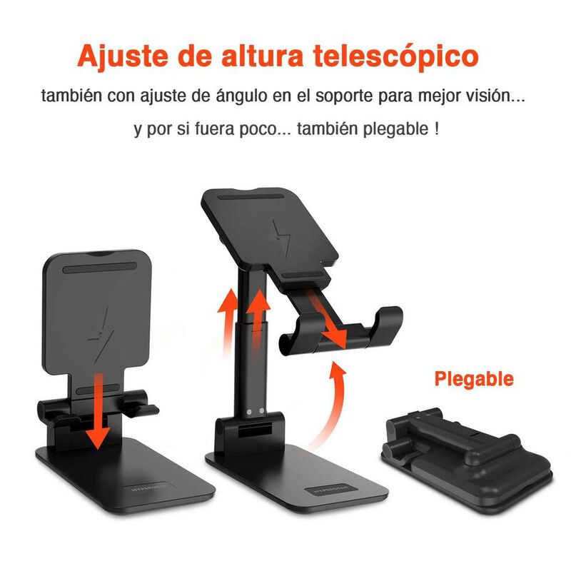 Base Cargador HYPERGEAR r&aacute;pido inal&aacute;mbrico Qi 1... image number null