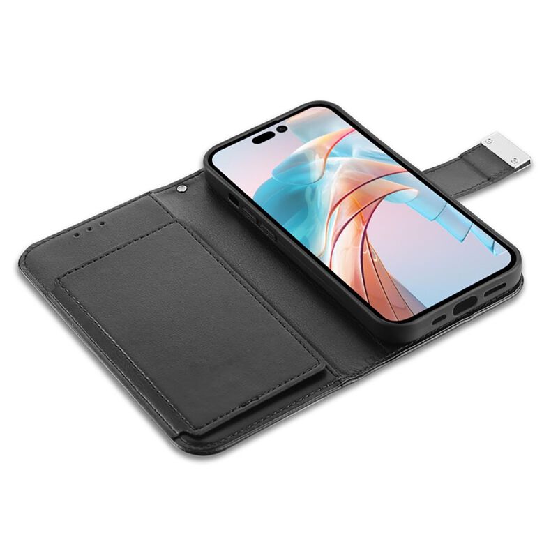 Funda Mybat Cartera Para Iphone 15 Plus - Negra... image number null