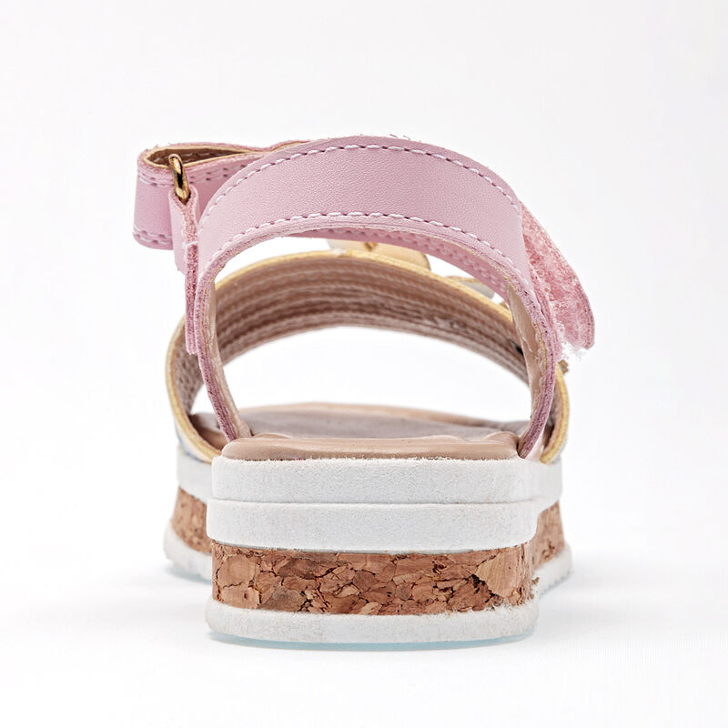 Ensue&ntilde;o Sandalia para ni&ntilde;a rosa multicolor image number null