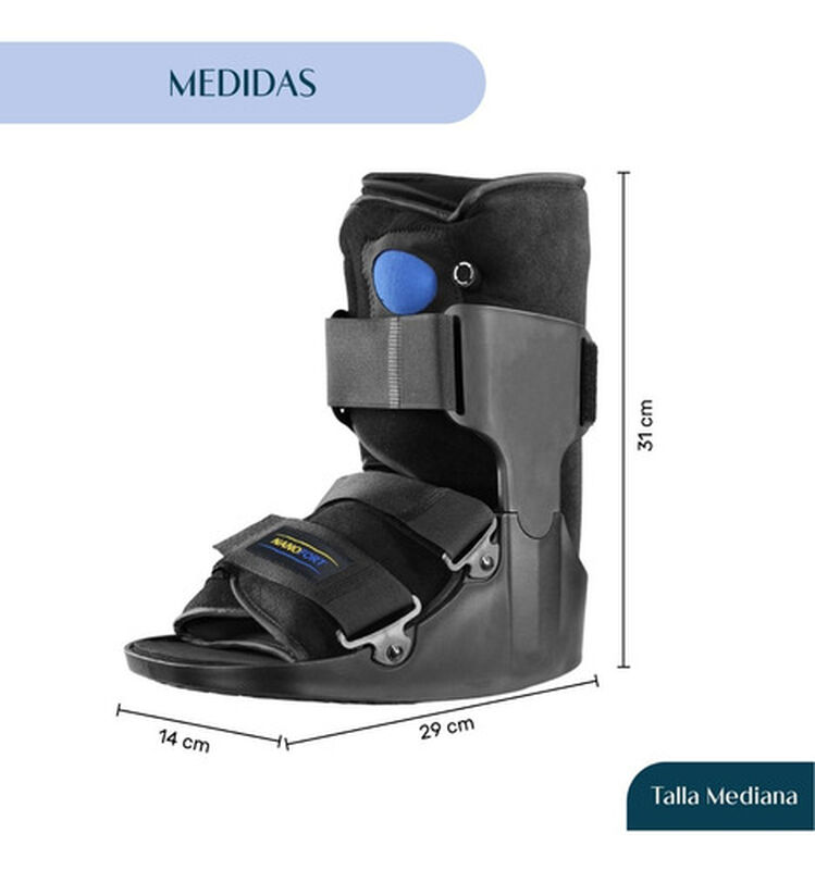 Bota Ferula Baja Neum&aacute;tica Walker InM&oacute;vilizador... image number null