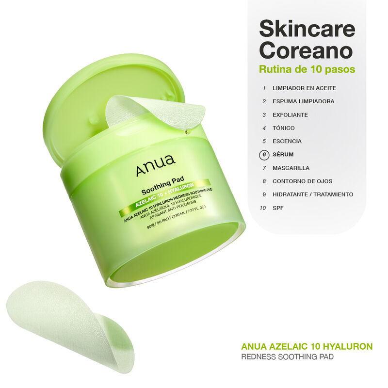 Anua Azelaic 10 Hyaluron Redness Soothing Pad 2... image number null