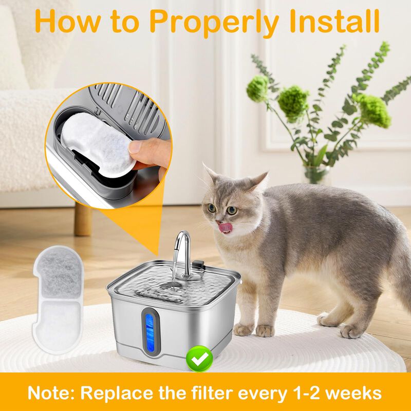 Filtros Hoetek 10+10 Para Fuente De Agua De Gat... image number null