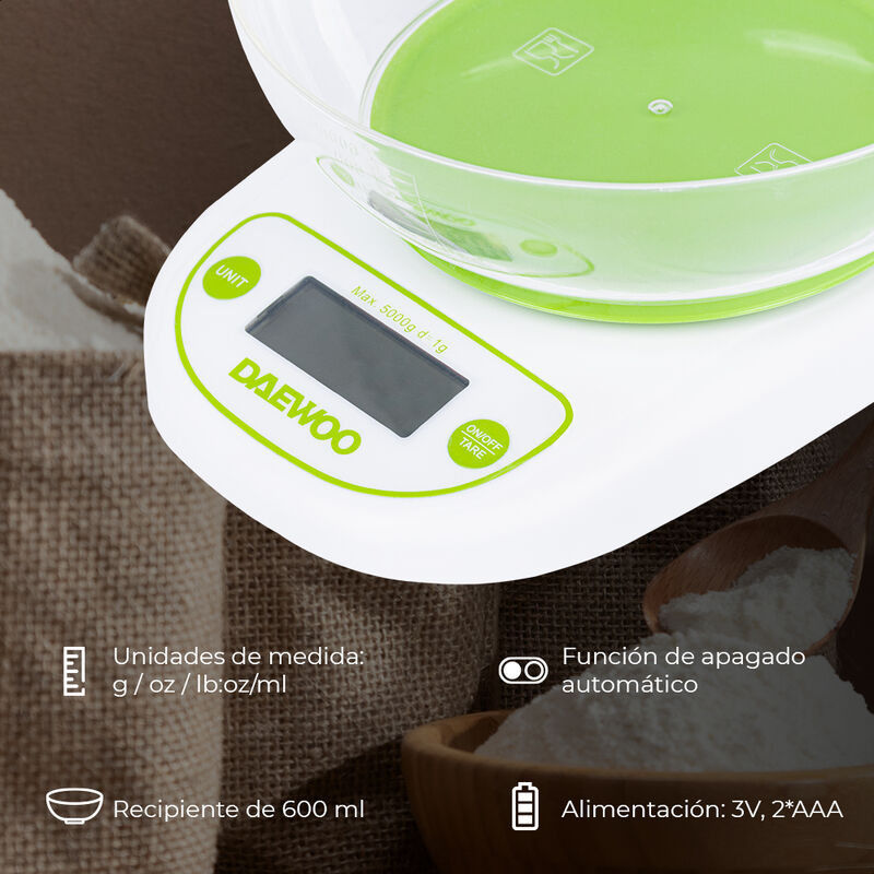B&aacute;scula de cocina digital Daewoo DKS-2054 image number null