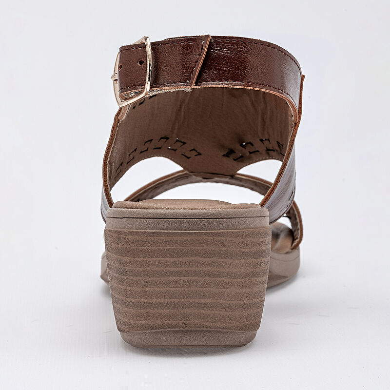 Tristanni shoes sandalia cu&ntilde;a para mujer caf&eacute; c... image number null