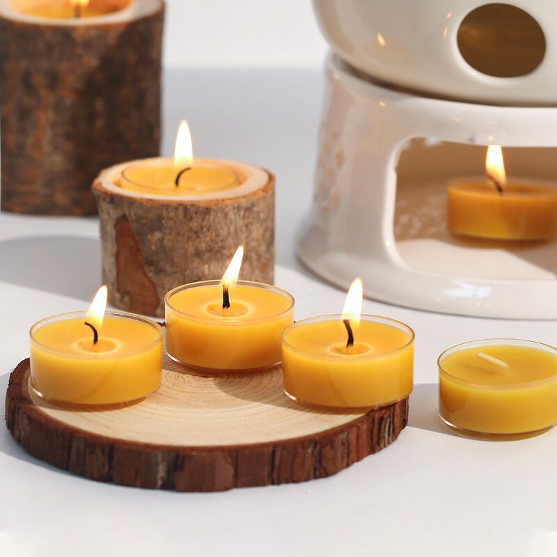 Velas De Cera De Abeja Capaniel, 36 Paquetes, 4... image number null