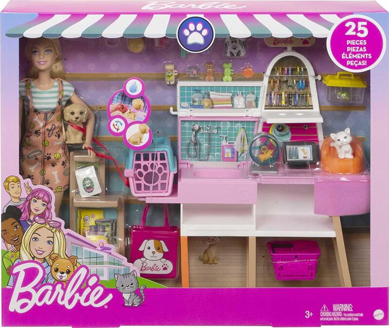 Barbie Tienda De Mascotas Con Accesorios, Inclu... image number null