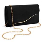 Clutch Xquizifit De Ante Piel Sint&eacute;tica Negro Con Cadena Desmontable