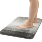 Bluelander Tapete para Ba&ntilde;o de Microfibra 48 x 78 cm, Suave y Absorbente, Base Antideslizante TPR, Grosor 1.8 cm, F&aacute;cil de Lavar (Gris Claro)