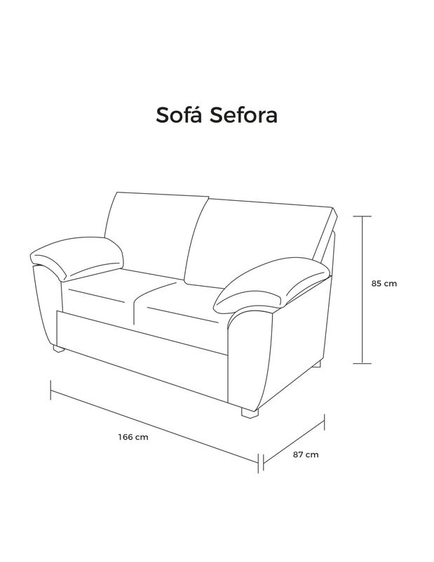 Sofá Love Seat Sefora Tapizado Linato Color Gri... image number null