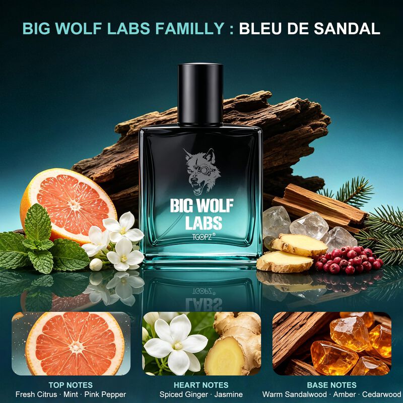 Colonia Big Wolf Labs 50 ml C&iacute;trico Amaderado image number null