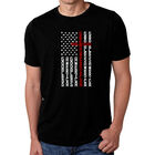 Camiseta Mezcla Premium Word Art Para Hombre - Bandera con Cruz - Negro
