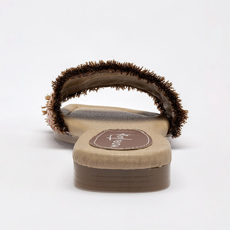 Mora Tierra sandalia piso para mujer camel mult... image number null