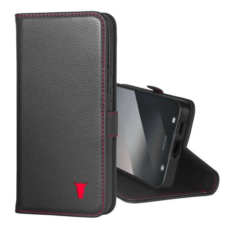 Funda Tipo Cartera De Piel Torro Para Samsung G... image number null