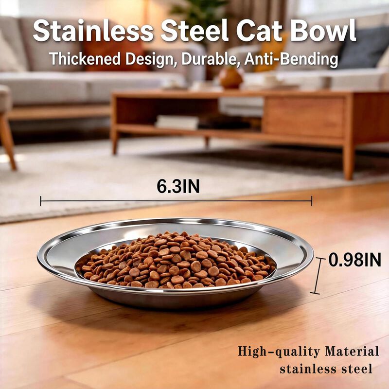 Juego De 4 Cuencos Para Gato Dyxhfff De 16 cm, ... image number null