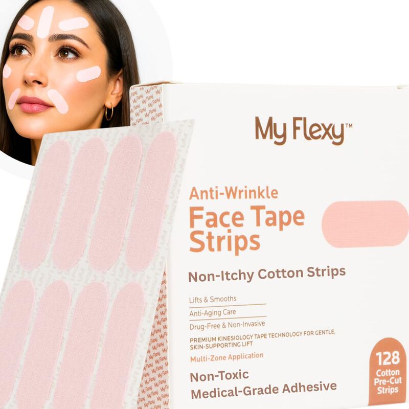 Cinta Facial My Flexy 128 Tiras Antiarrugas de ... image number null