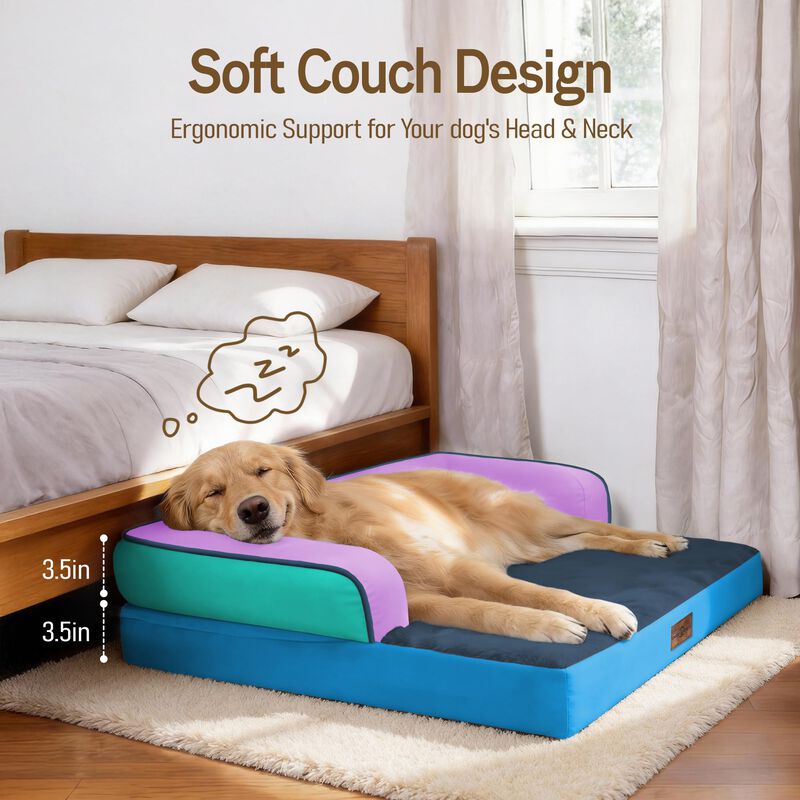 Cama Ortop&eacute;dica Lavable Para Perros Grandes Com... image number null