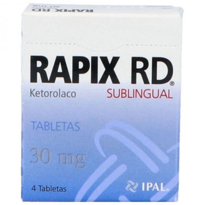 Rapix Rd 30mg caja 4 tabletas image number null