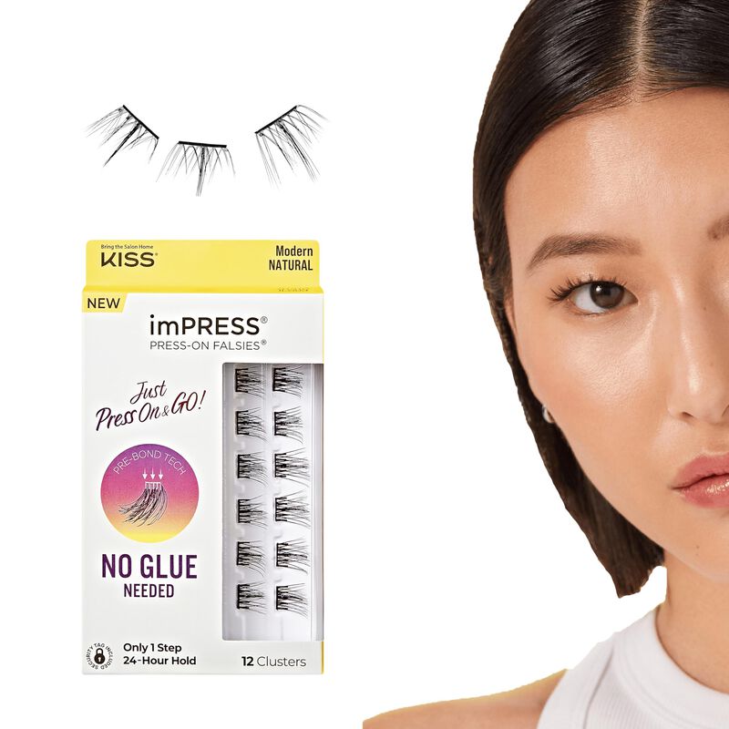 Pesta&ntilde;as Postizas Kiss Impress Lash Clusters Mo... image number null