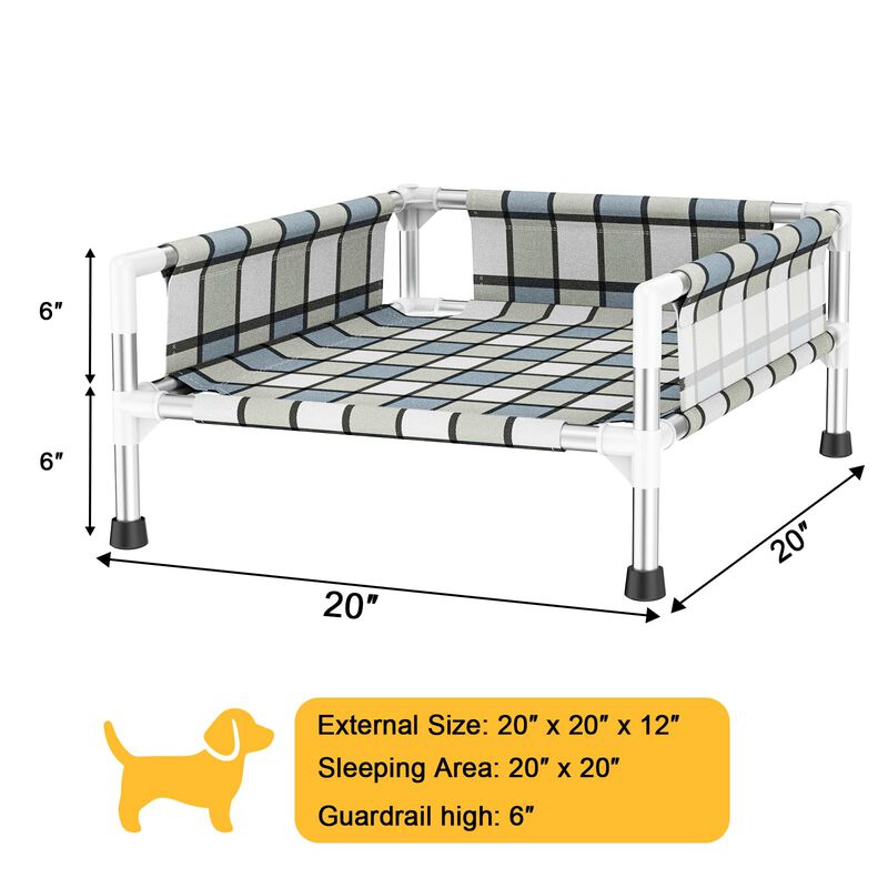 Cama Elevada Para Perros Caghash Con Barandilla... image number null