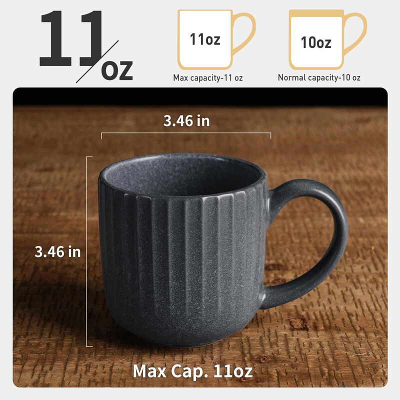 Juego De 4 Tazas De Caf&eacute; Famiware De 315 ml Con... image number null