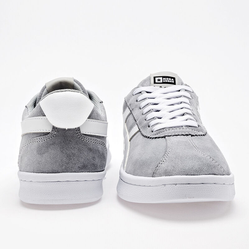 Mora Urban Tenis urbano para hombre gris blanco image number null