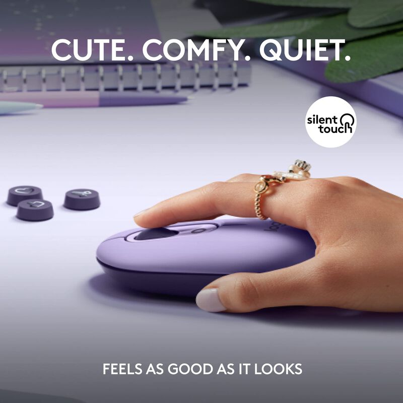 Rat&oacute;n Inal&aacute;mbrico Logitech Pop Cosmos Con Emoji... image number null