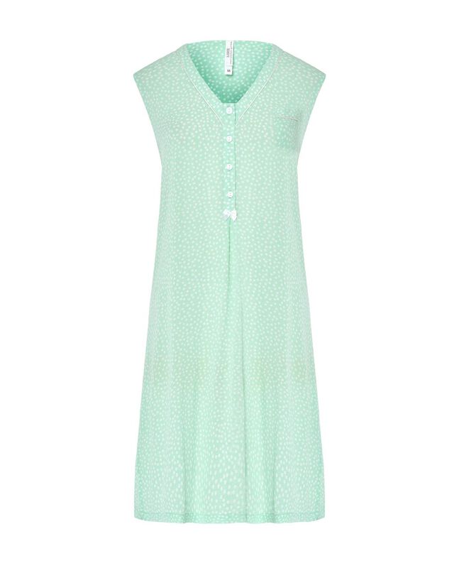 Camis&oacute;n Corto Jaquard con Topitos Verde image number null